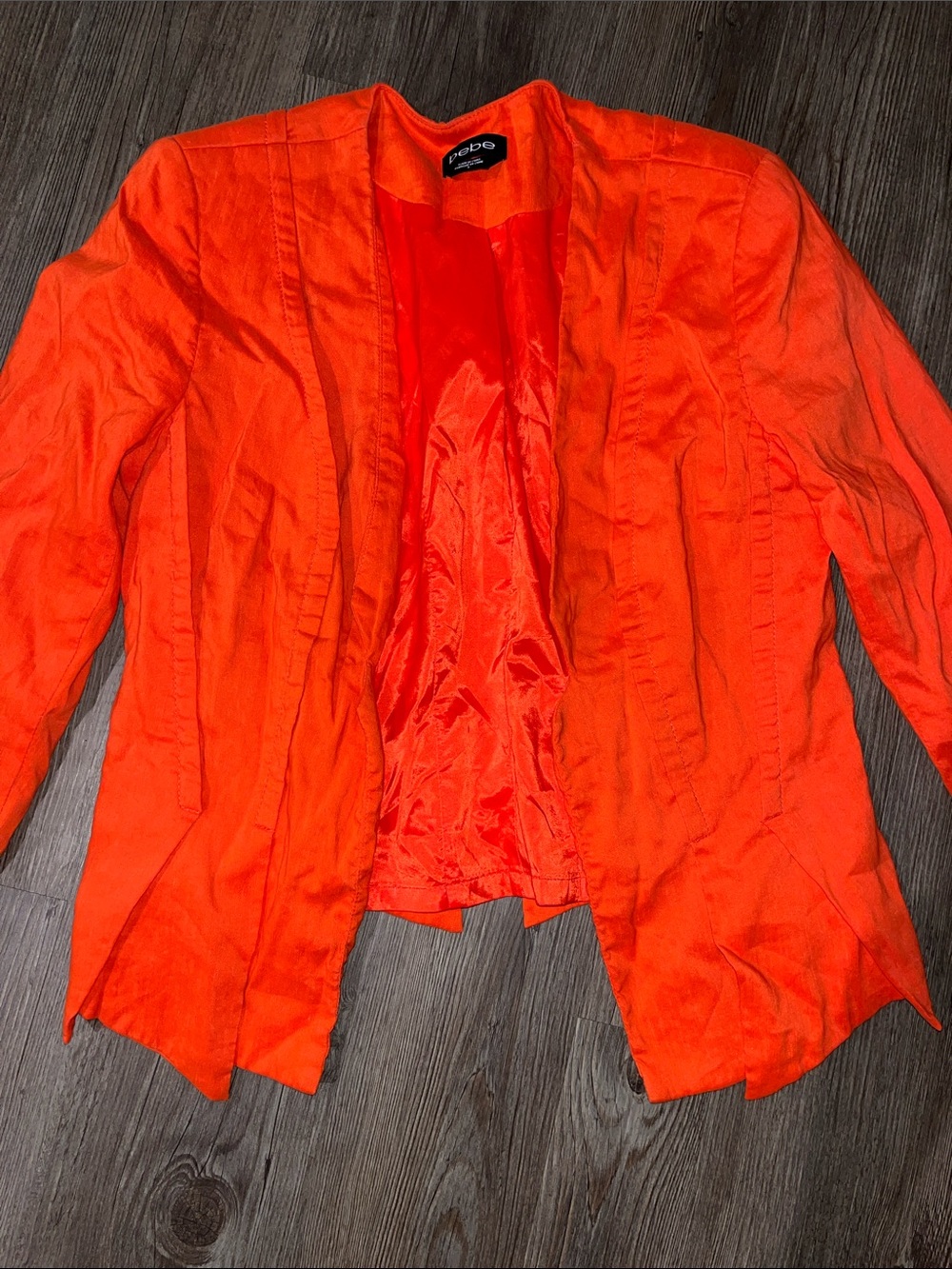 BEBE Vintage Open-Front Blazer Jacket